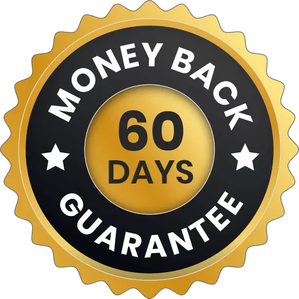 Lungora 60 day money back guarantee badge