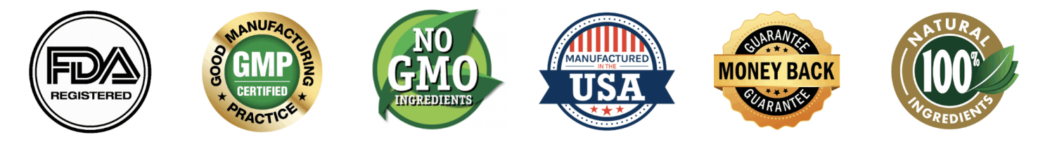 Lungora FDA registered GMP certified non-GMO trust badges